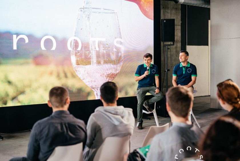 Roots 烏克蘭進口葡萄酒公司vi設計，梯田線條元素