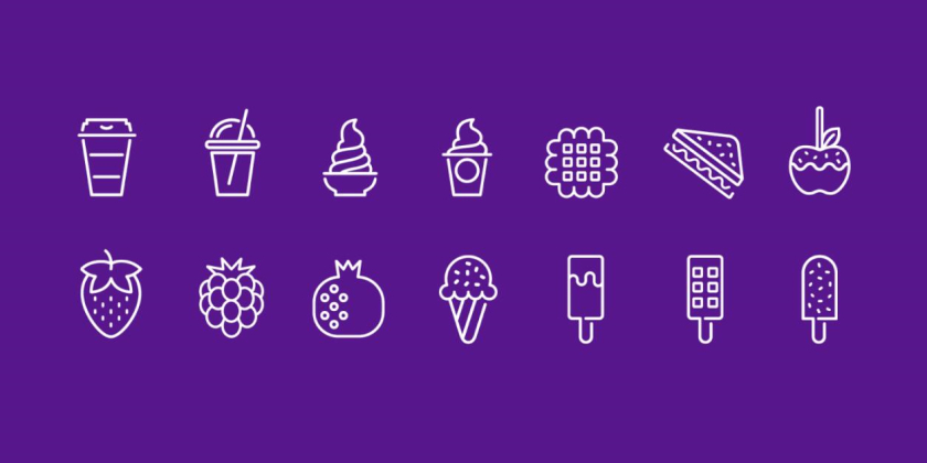 Zonice 冷凍酸奶咖啡連鎖店品牌vi形象設計-圖標設計