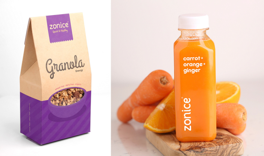 Zonice 冷凍酸奶咖啡連鎖店品牌vi形象設計-包裝設計