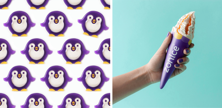 Zonice 冷凍酸奶咖啡連鎖店品牌vi形象設計