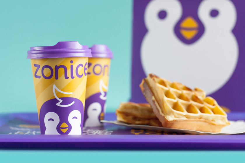 Zonice 冷凍酸奶咖啡連鎖店品牌vi形象設計