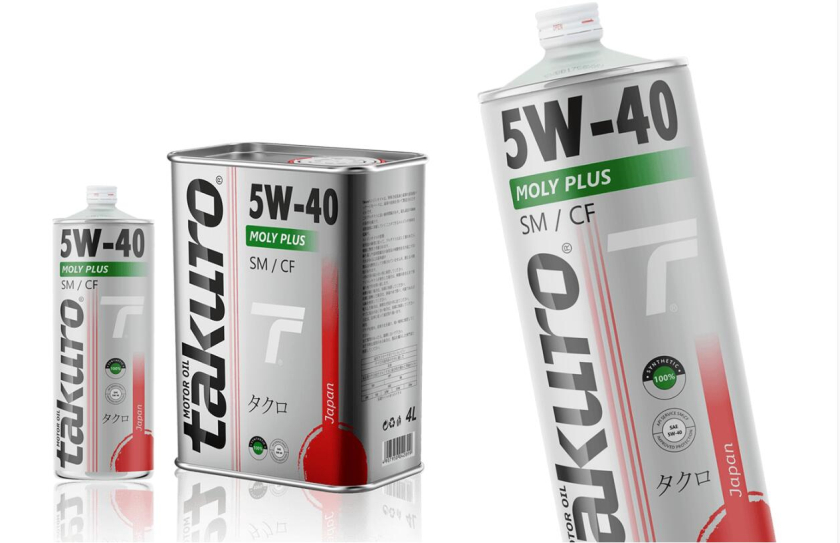 Takuro潤滑油包裝設計“旭日”紅色圓圈圖形創意