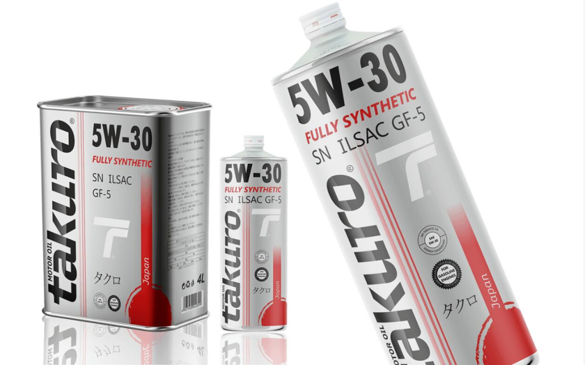 Takuro潤滑油包裝設計“旭日”紅色圓圈圖形創意