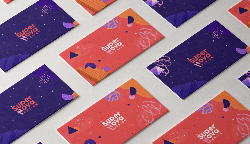 Supernova高端精品設計工作室品牌形象設計與炫酷卡通風格插畫設計