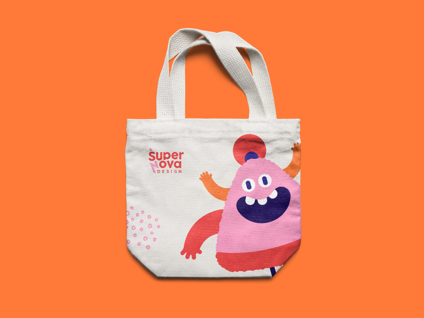 Supernova高端精品設計工作室品牌形象設計與炫酷卡通風格插畫設計