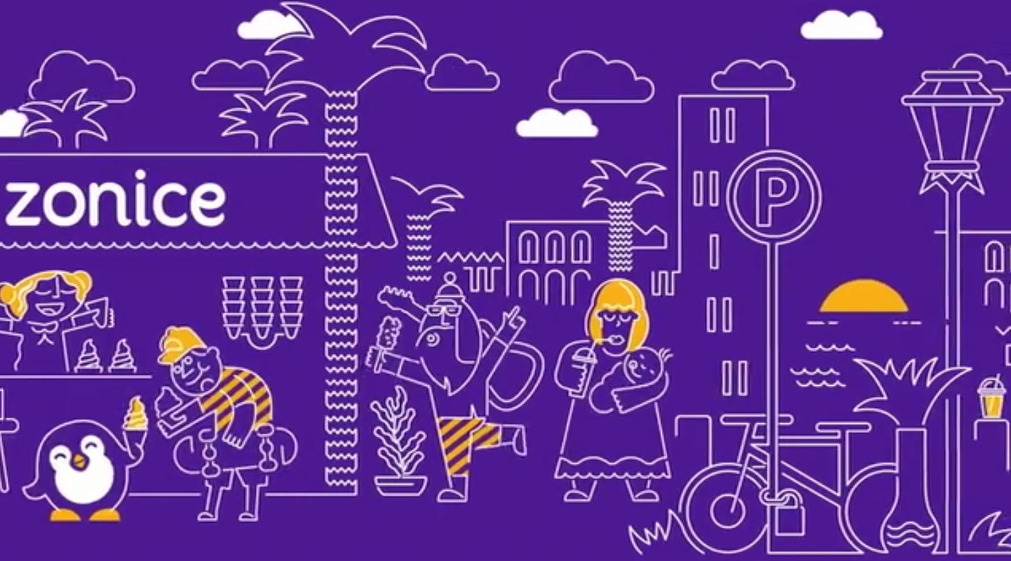 Zonice 冷凍酸奶咖啡連鎖店品牌vi形象設計