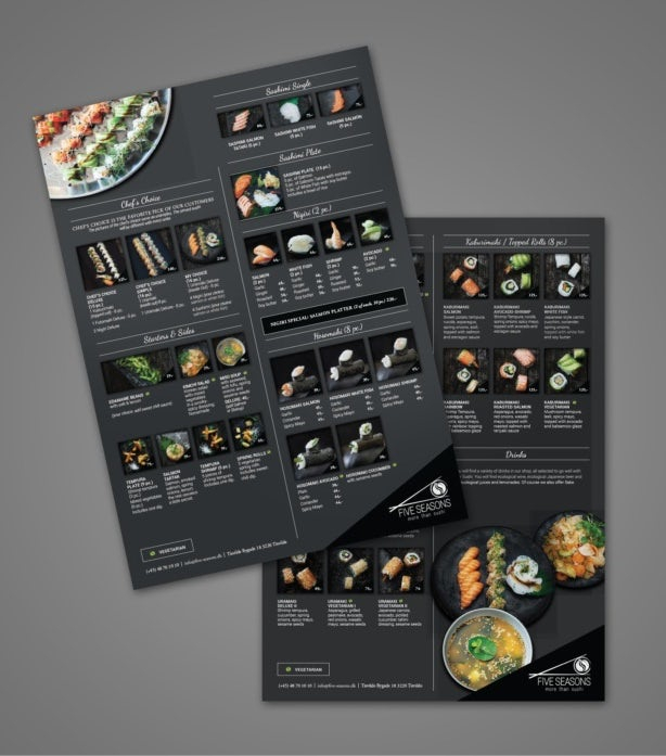 壽司菜單設(shè)計