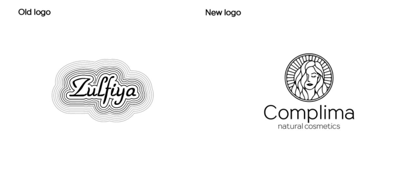 Natural cosmetics 天然化妝品logo設(shè)計(jì)“長(zhǎng)發(fā)女性”形象