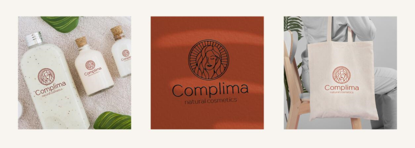 Natural cosmetics 天然化妝品logo設(shè)計(jì)“長(zhǎng)發(fā)女性”形象