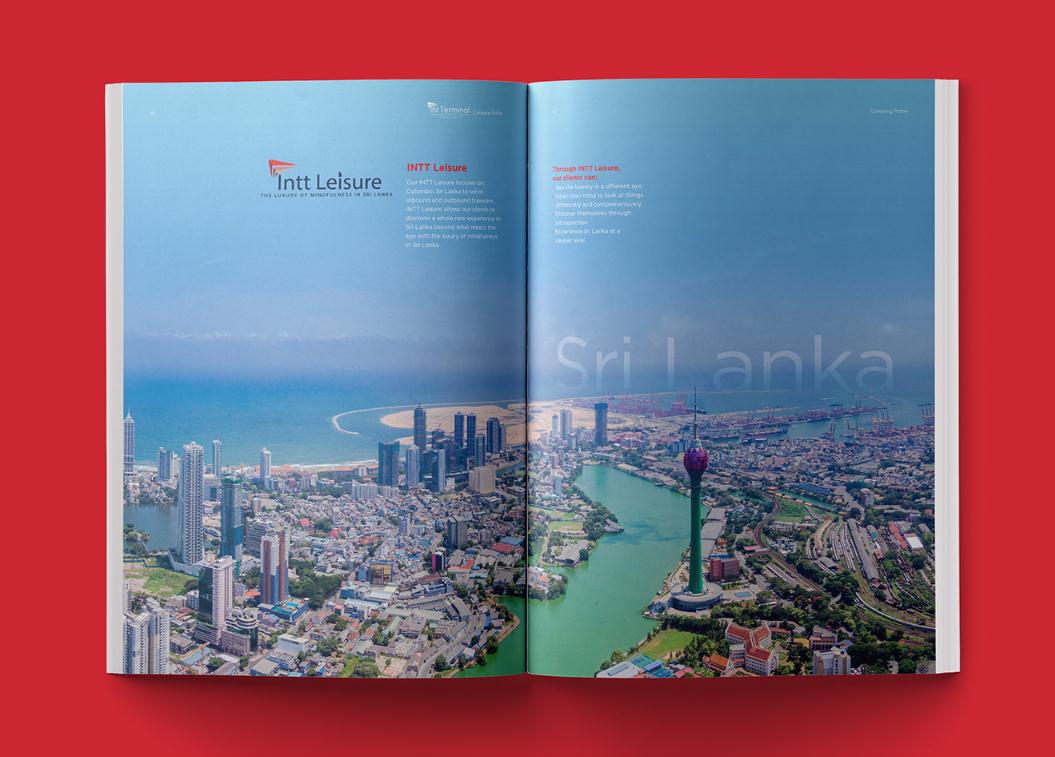 Terminal定制旅游公司宣傳畫冊設計“紅藍配色”，全方位的服務