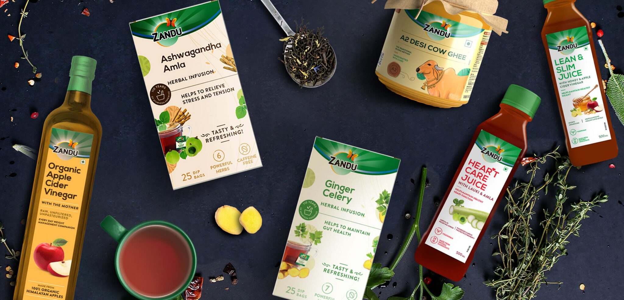 zandu蘋果醋果汁蜂蜜水果花茶系列食品包裝設(shè)計(jì)，統(tǒng)一的包裝頂部設(shè)計(jì)