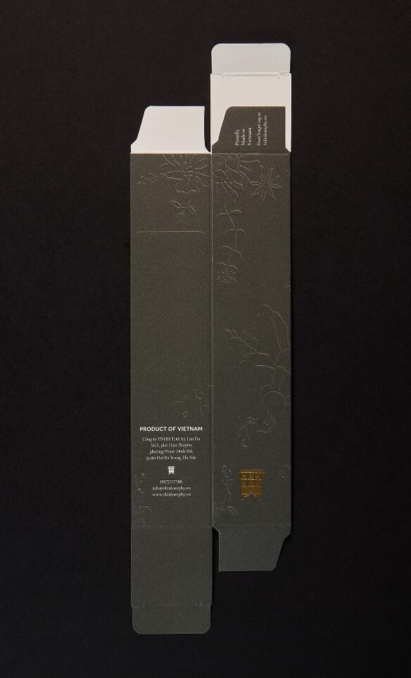 Skinlosophy 東方中藥草本化妝品包裝設(shè)計(jì)“金箔沖壓工藝”