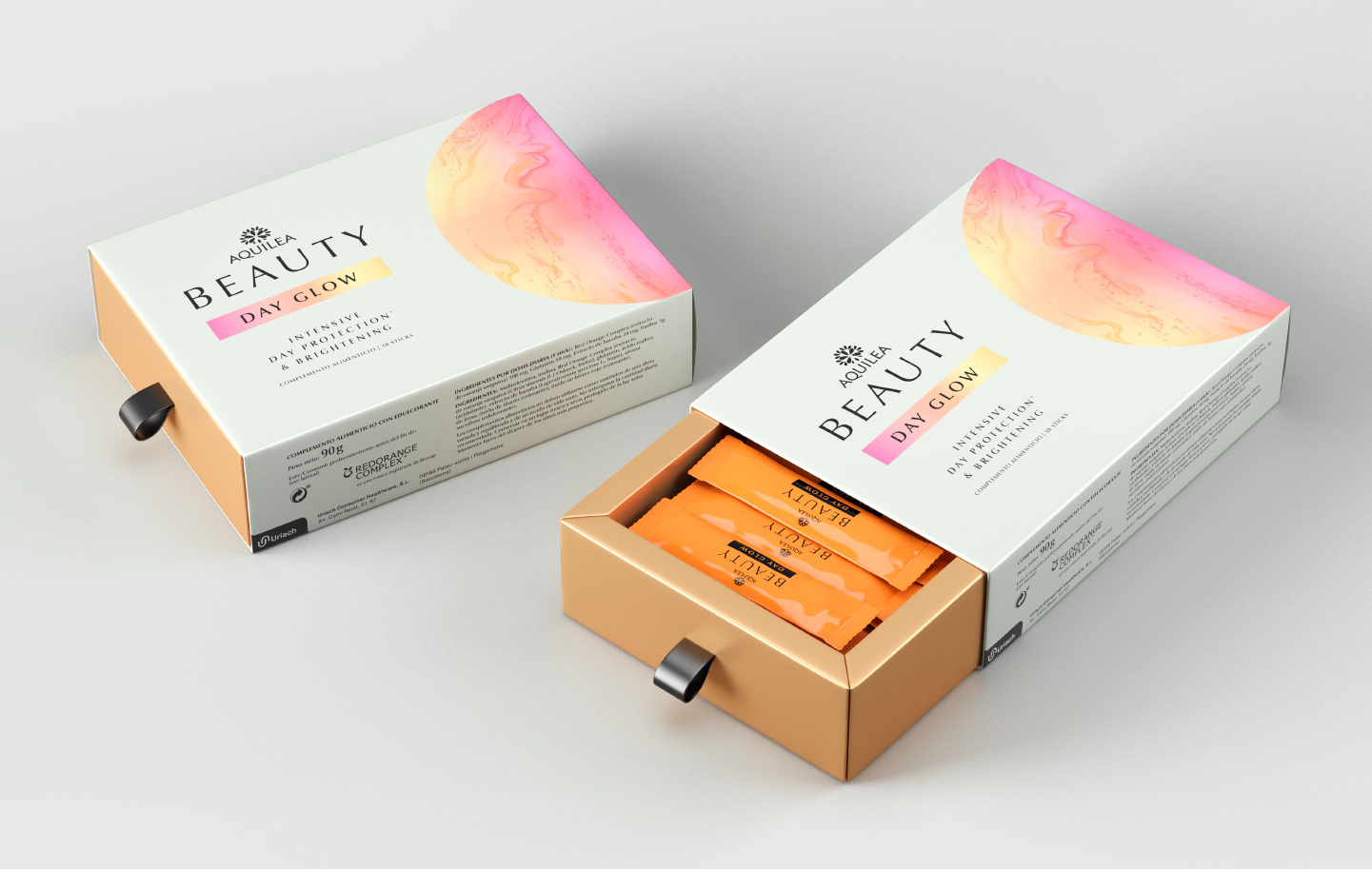 AQUILEA貴婦逆齡飲日夜沖飲套裝營(yíng)養(yǎng)美容產(chǎn)品包裝設(shè)計(jì)