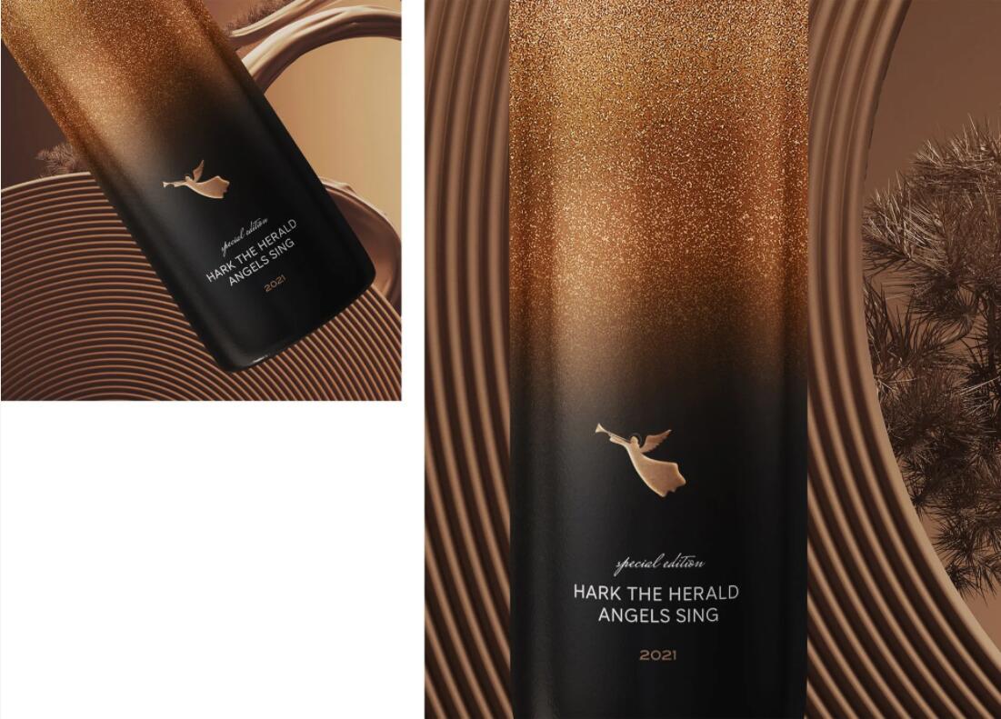Nero Atelier葡萄酒包裝設(shè)計，優(yōu)雅與奢華的天使與星星圖案