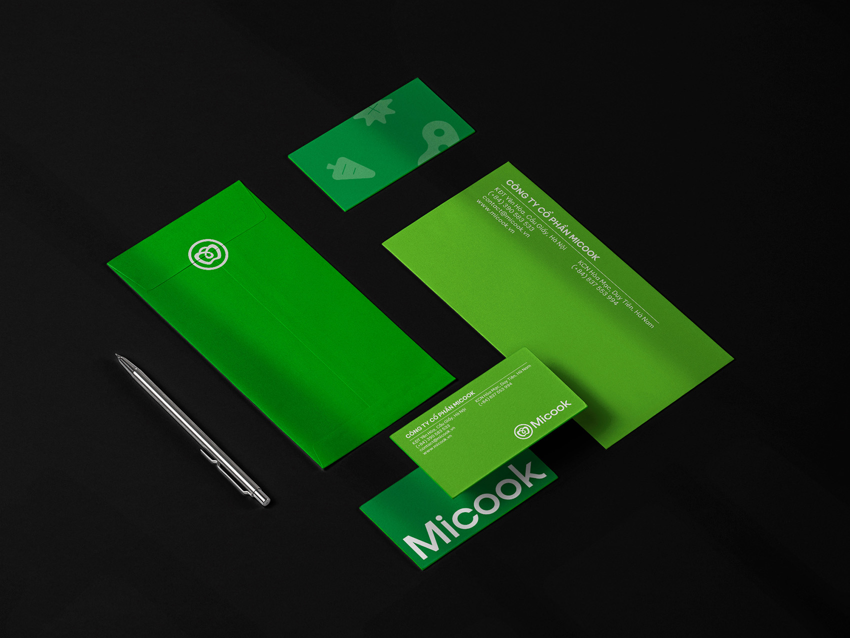 Micook食品農產品農業公司logo設計“鐘形辣椒+水滴+圓圈”vi設計