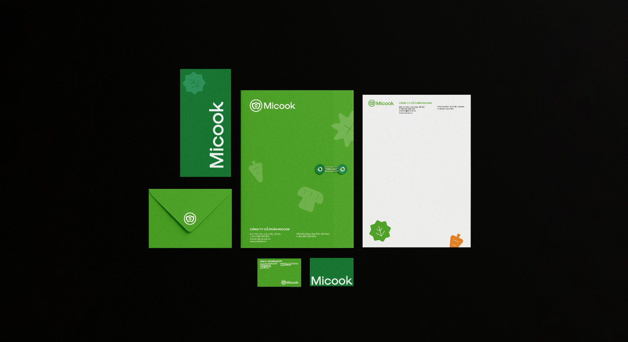 Micook食品農產品農業公司logo設計“鐘形辣椒+水滴+圓圈”vi設計