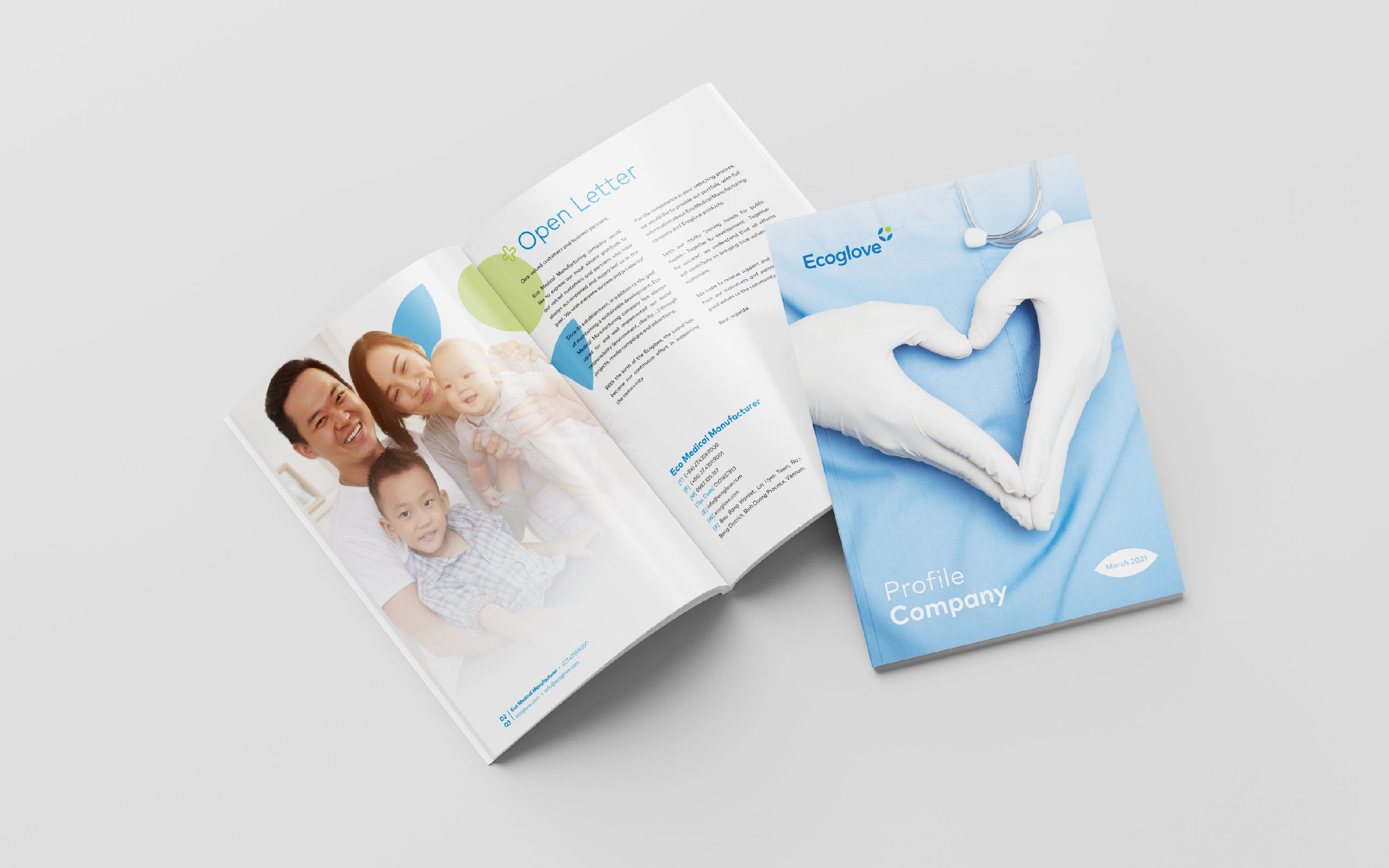 Ecoglowe 綠色醫療用品醫用手套品牌創建策劃設計-畫冊設計