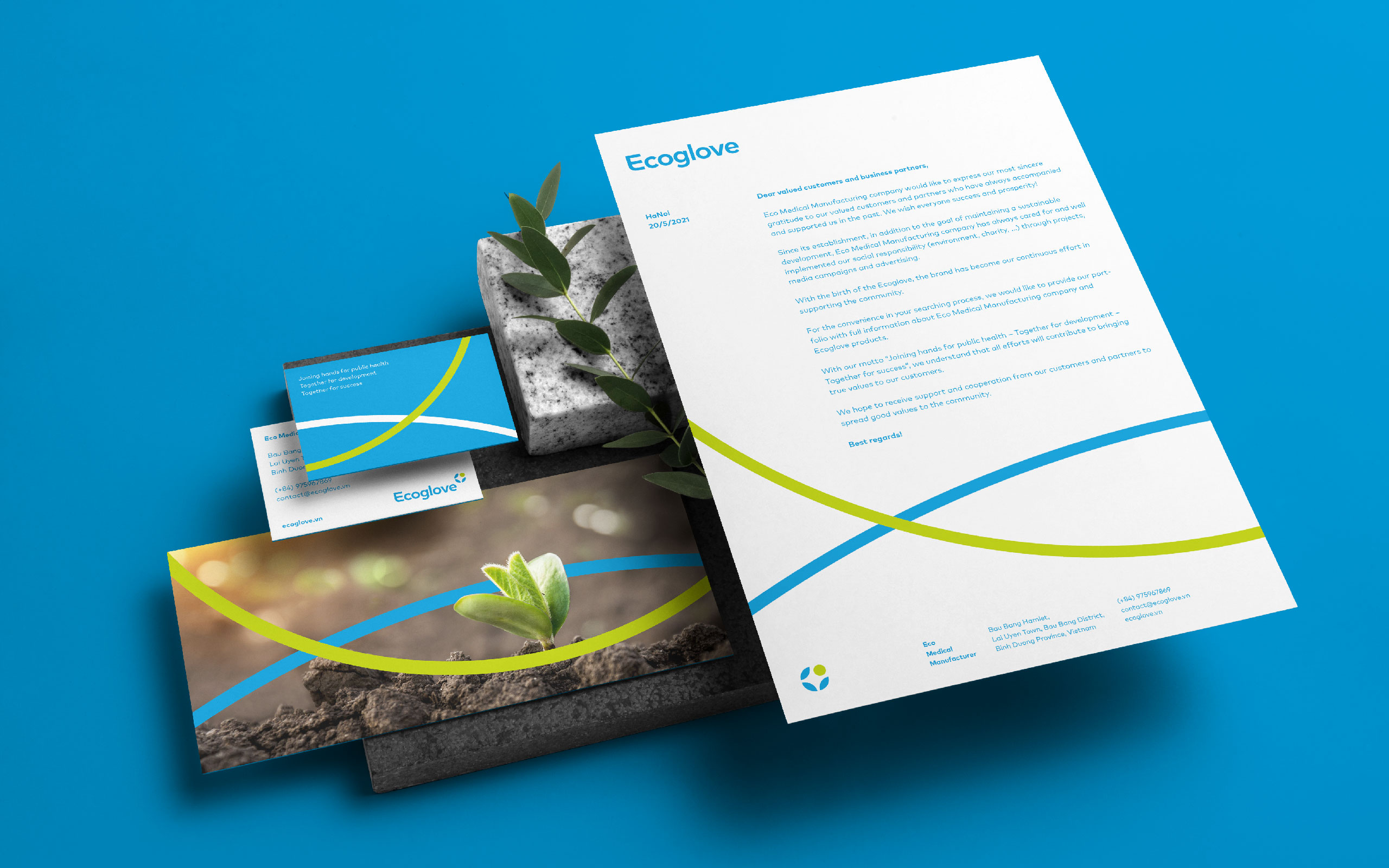 Ecoglowe 綠色醫療用品醫用手套品牌創建策劃設計-vi設計