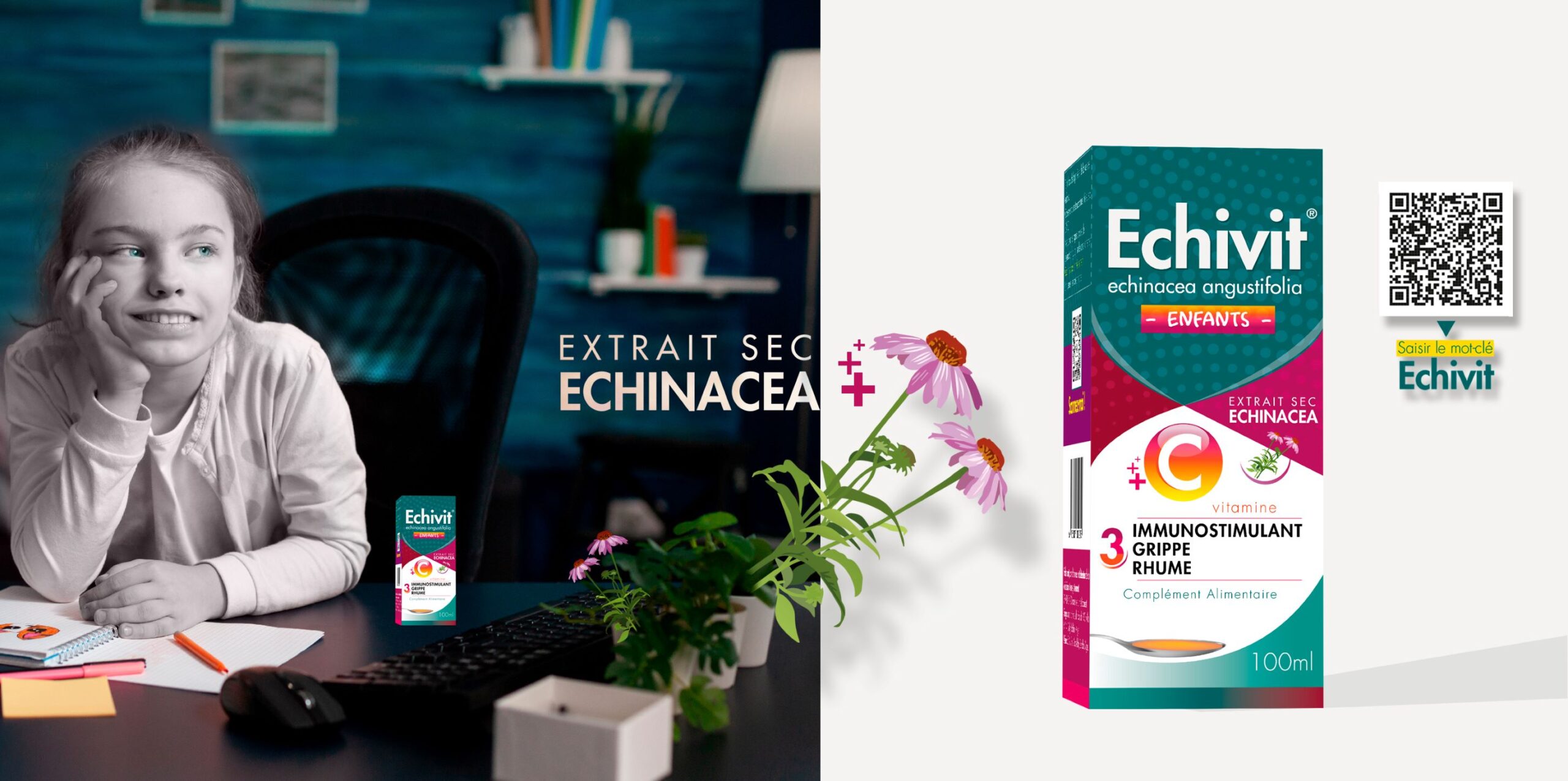 Ecivit OTC藥品包裝設(shè)計，突出品牌與交叉色塊版式