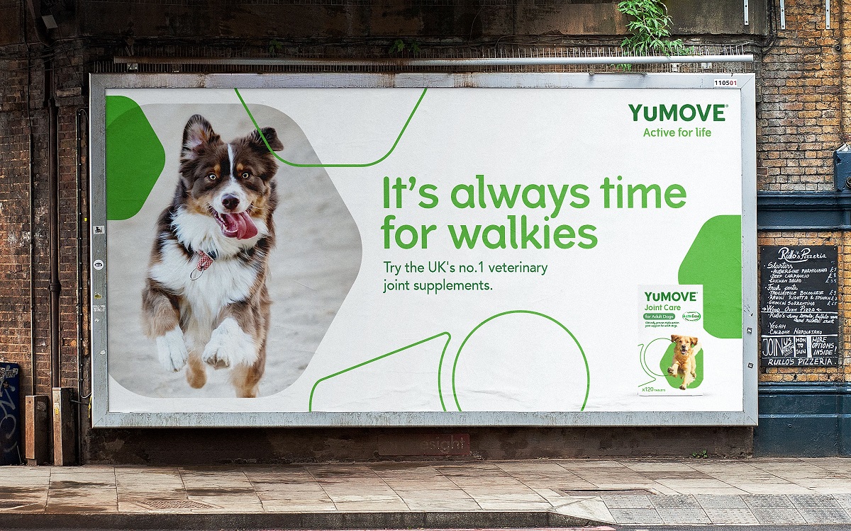 YuMOVE寵物護理品牌戰略策劃與系列產品包裝形象更新設計‘色塊+線條“-廣告設計