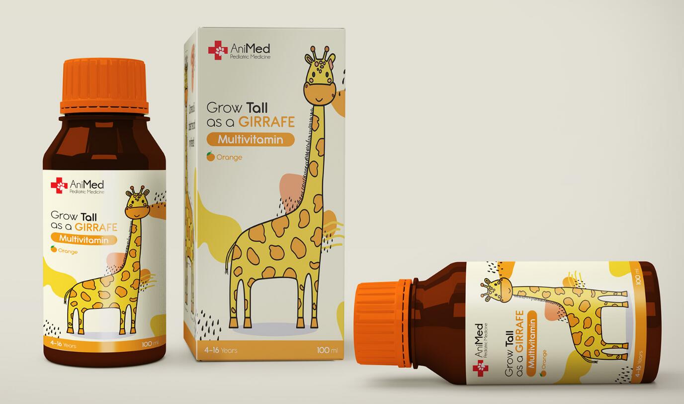 ANMed兒童藥品包裝設(shè)計(jì)，有趣的“動(dòng)物插畫”概念