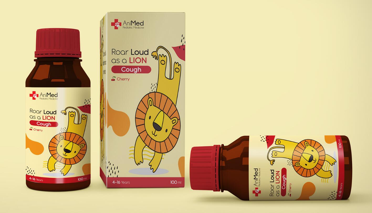 ANMed兒童藥品包裝設(shè)計(jì)，有趣的“動(dòng)物插畫”概念