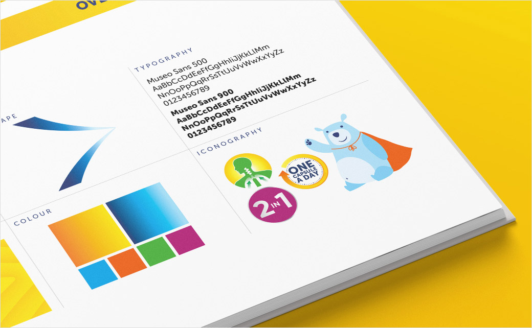 賽諾菲Sanofi止咳藥品牌logo設計包裝設計，多層箭頭元素