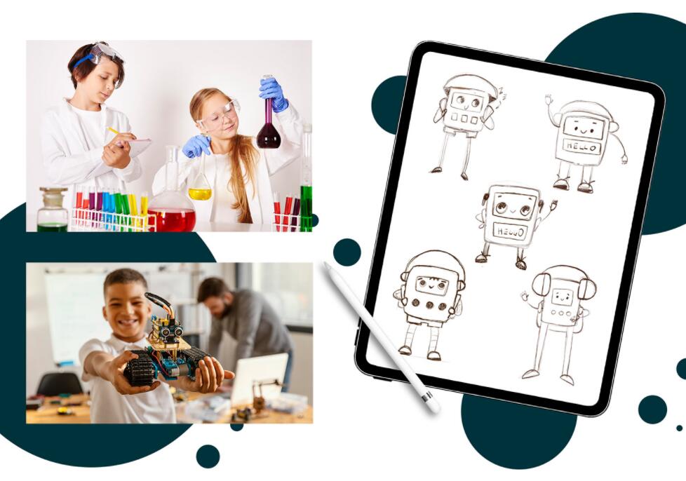 ALEKS 機器人卡通人物設計，書包造型