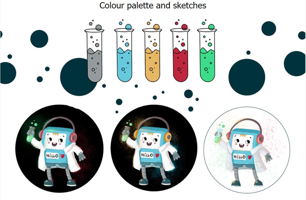 ALEKS 機器人卡通人物設計，書包造型