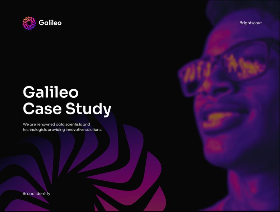 Galileo 人工智能初創公司logo設計vi設計，酷炫科技風格