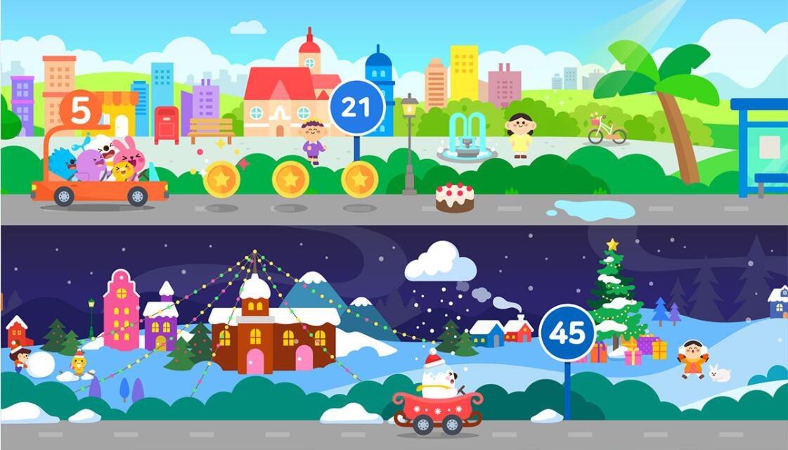 JUNIVER 幼兒園學校“白熊兔子刺猬鴨子海豚狐貍毛毛蟲”家族吉祥物設計