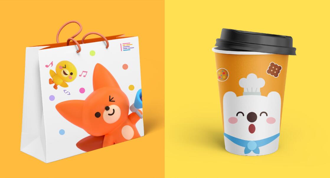 JUNIVER 幼兒園學校“白熊兔子刺猬鴨子海豚狐貍毛毛蟲”家族吉祥物設計