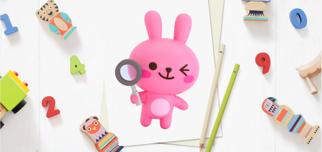 JUNIVER 幼兒園學校“白熊兔子刺猬鴨子海豚狐貍毛毛蟲”家族吉祥物設計