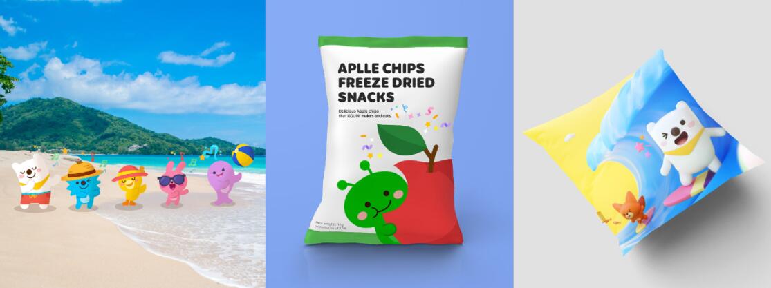 JUNIVER 幼兒園學校“白熊兔子刺猬鴨子海豚狐貍毛毛蟲”家族吉祥物設計