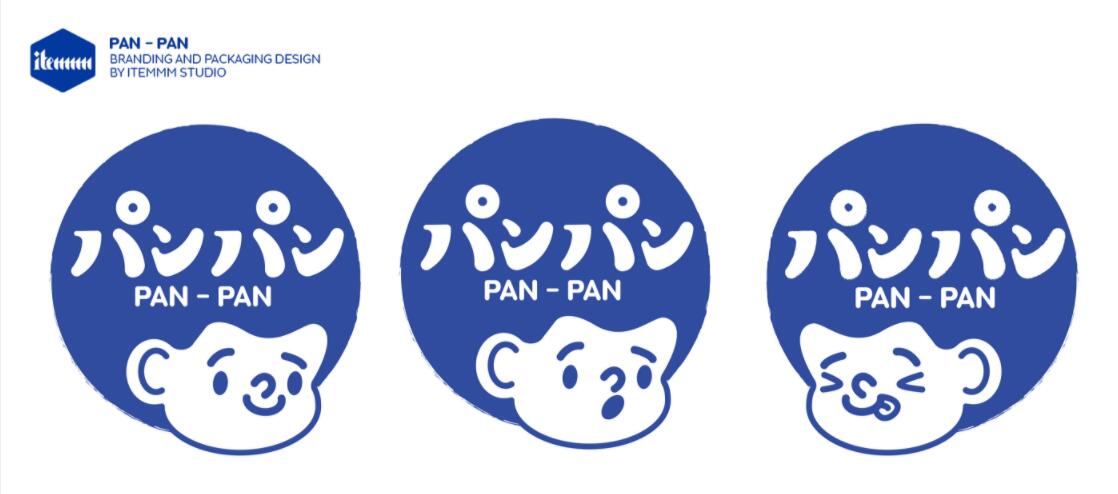 PANPAN油炸甜甜圈休閑食品品牌logo包裝設計“小男孩”吉祥物設計
