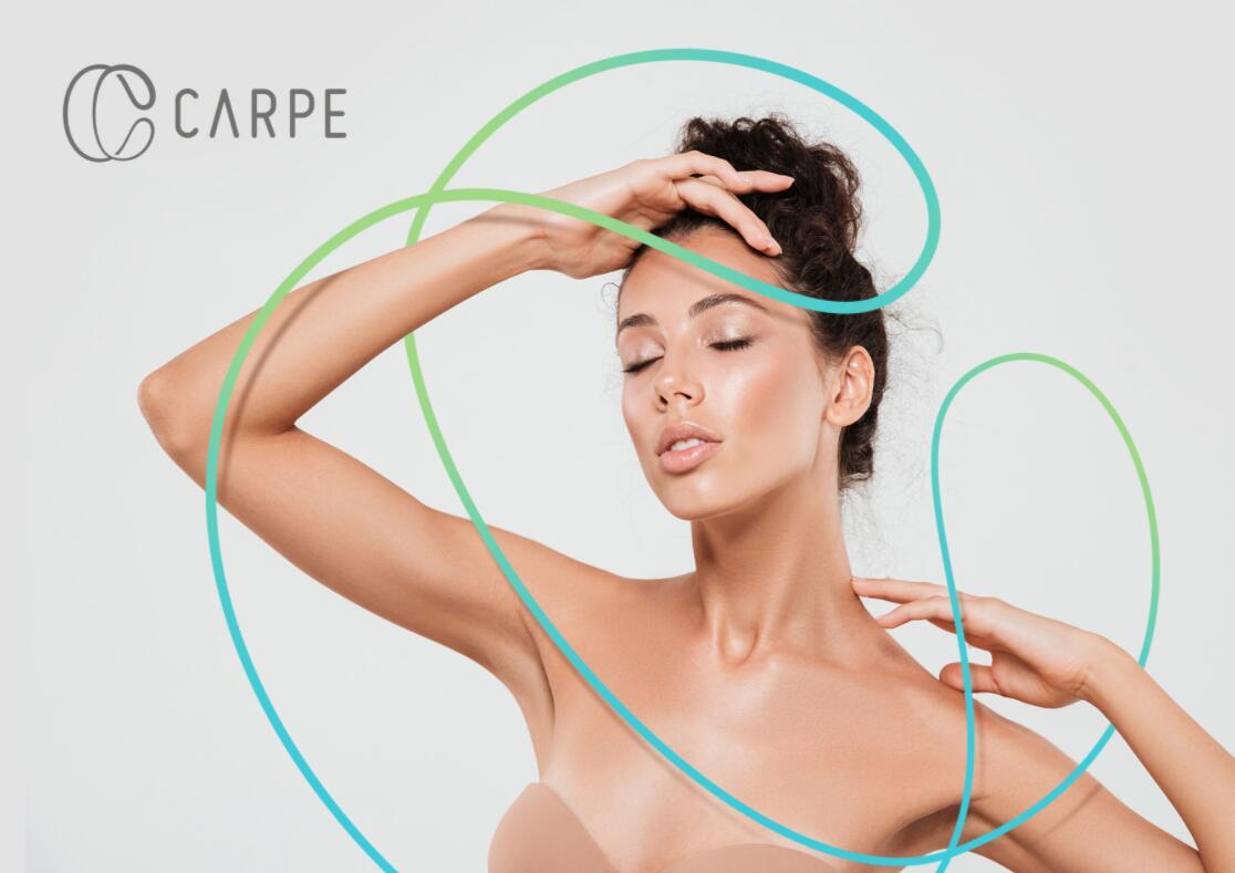 CARPE 醫療美容整形塑形醫院logo設計vi設計，線條字母c