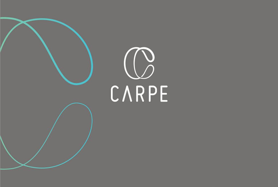 CARPE 醫療美容整形塑形醫院logo設計vi設計，線條字母c