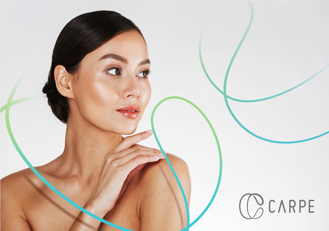 CARPE 美容整形塑形醫院logo設計vi設計，線條字母c