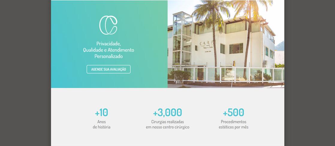 CARPE 美容整形塑形醫院logo設計vi設計，線條字母c