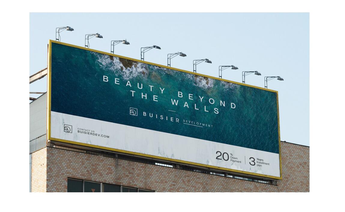 Buisier 別墅地產項目logo設計vi形象設計，B+D字母+方框