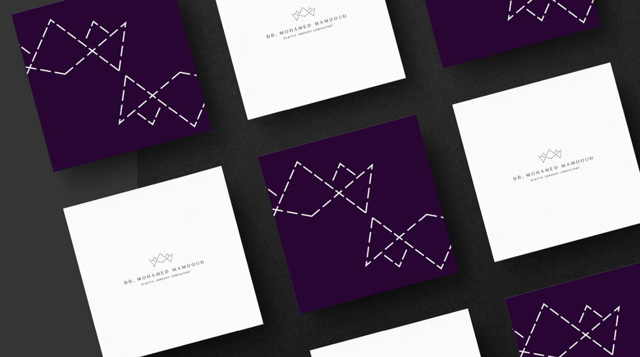 M.Aesthtics 醫(yī)療美容整形醫(yī)院logo設(shè)計(jì)品牌形象vi設(shè)計(jì)“虛線”元素