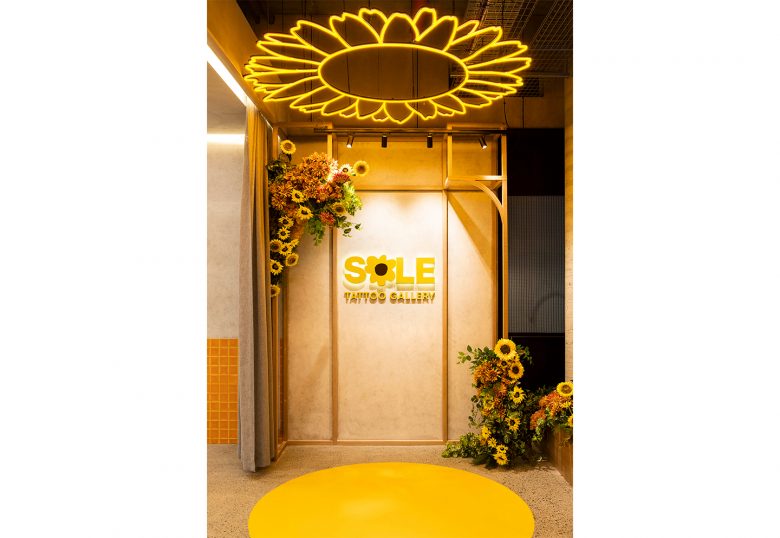 Sole藝術畫廊及辦公空間設計”向日葵“概念元素