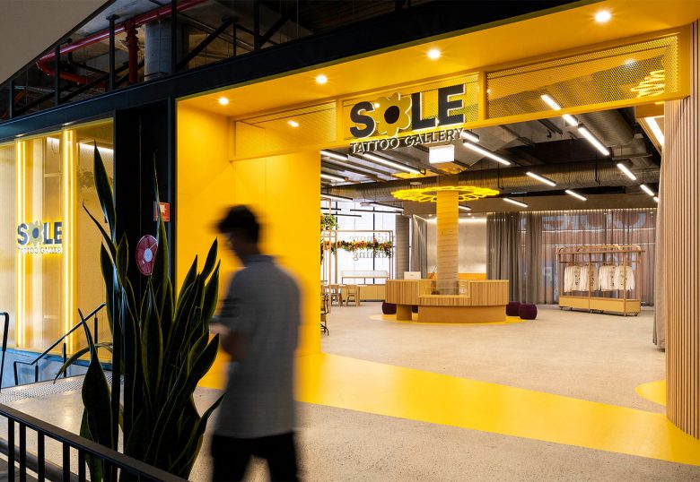 Sole藝術畫廊及辦公空間設計”向日葵“概念元素