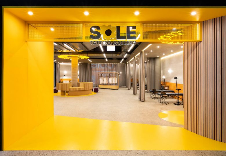 Sole藝術畫廊及辦公空間設計”向日葵“概念元素