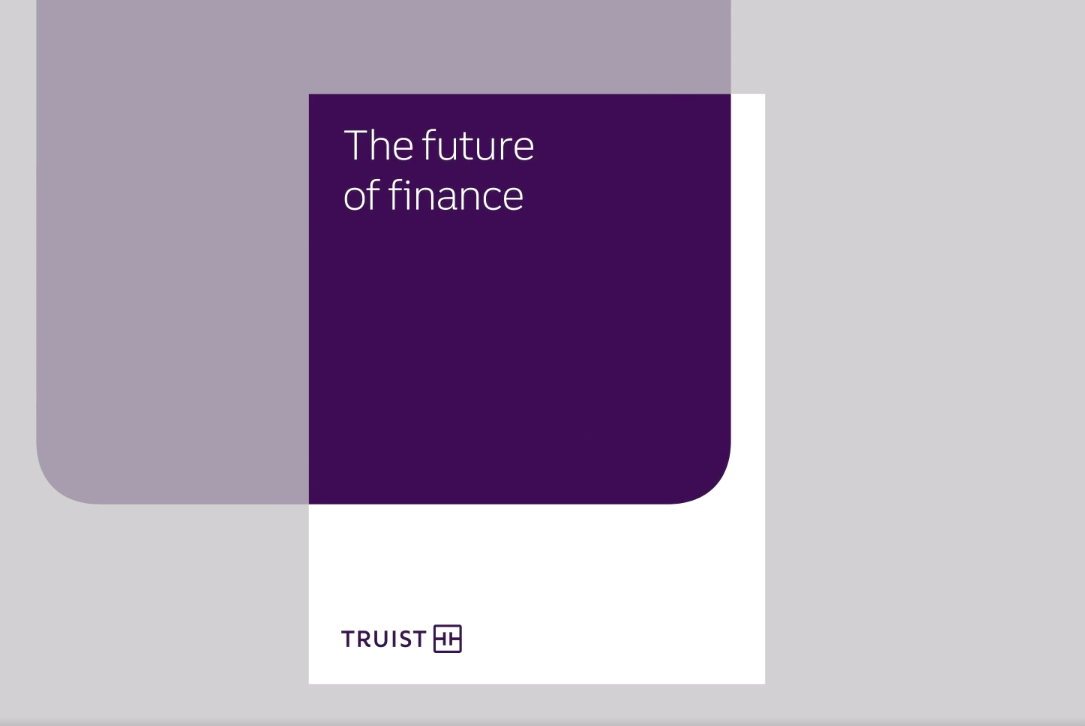 Truist 銀行金融品牌創建品牌命名logo設計vi設計，兩個字母T+圓角方形版式