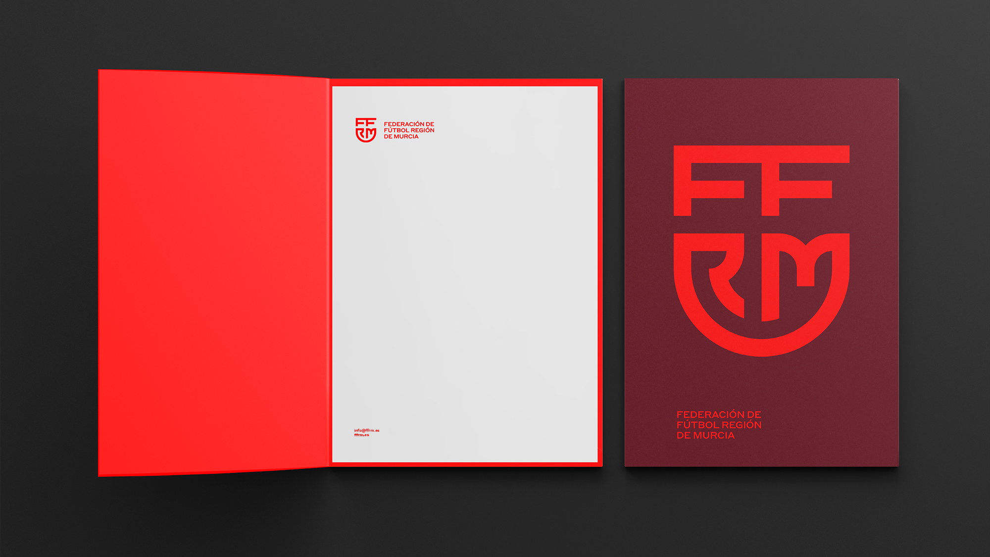 FFRM穆爾西亞地區足球聯合會俱樂部字母盾牌logo設計vi設計