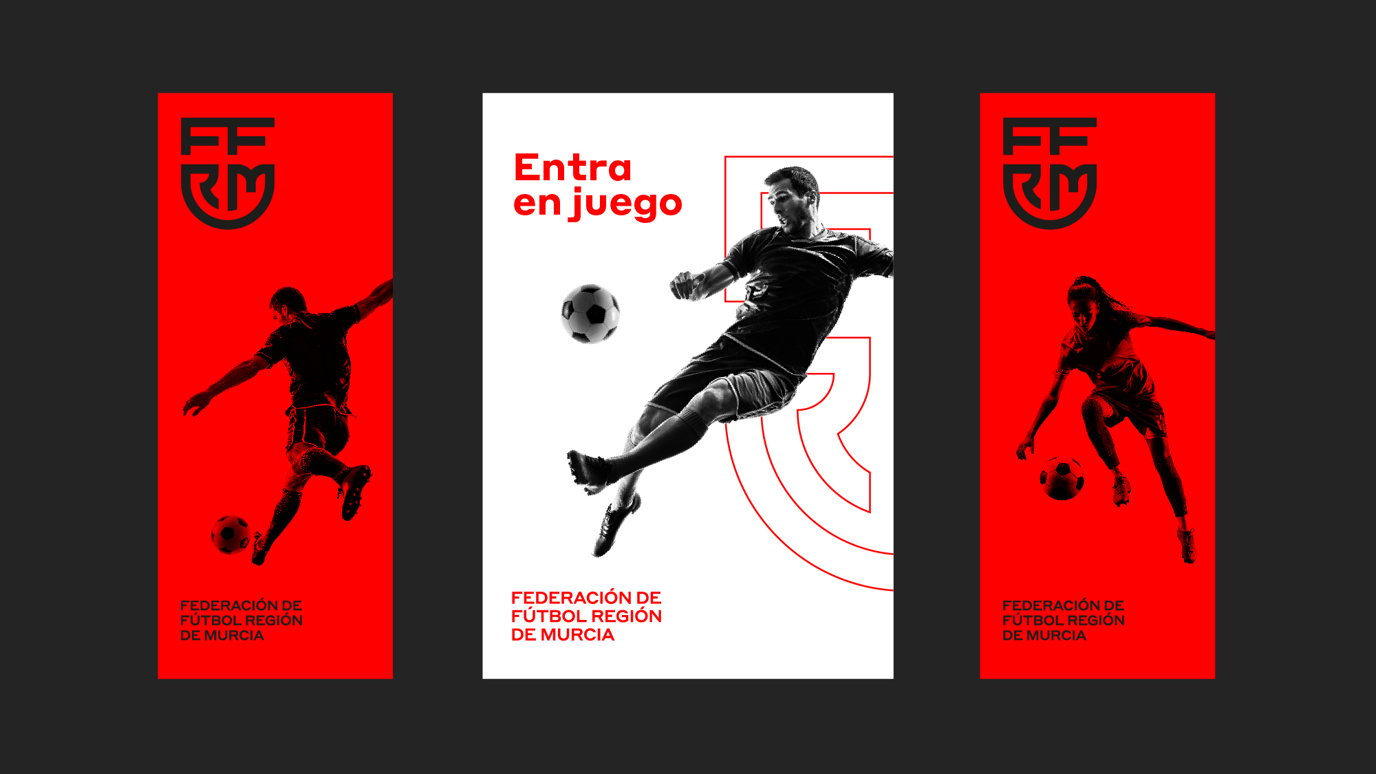 FFRM穆爾西亞地區足球聯合會俱樂部字母盾牌logo設計vi設計