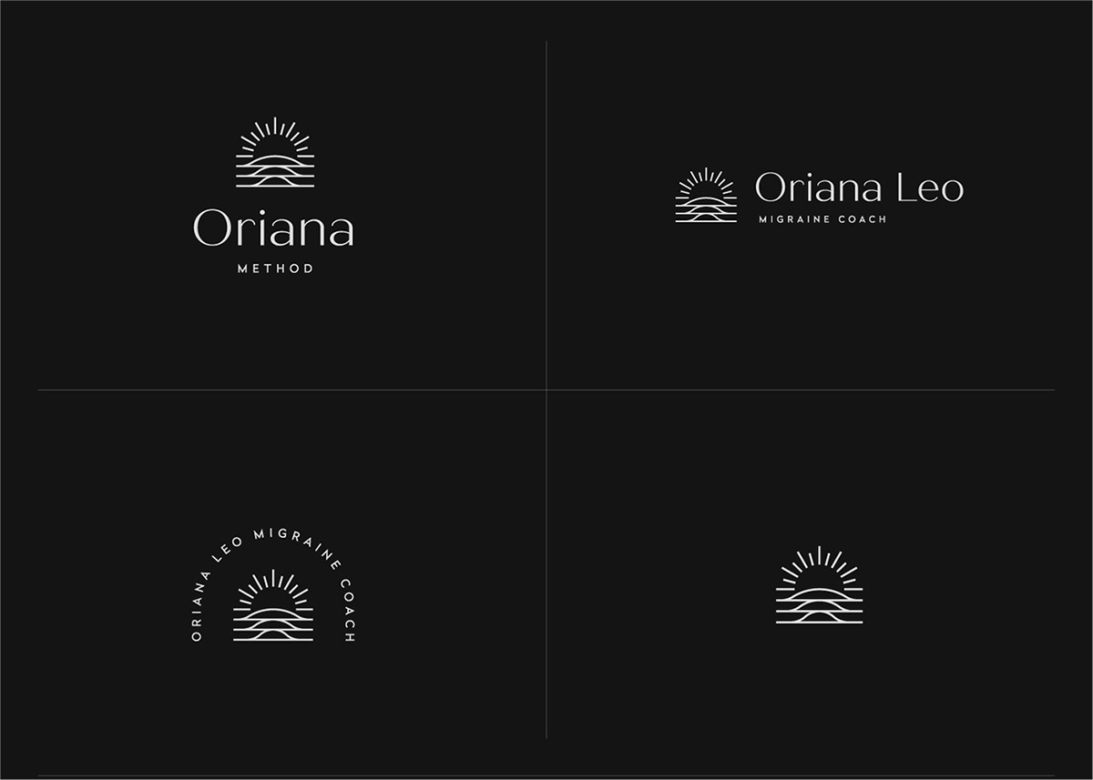 20個美學平衡的簡單logo設計示例靈感--太陽升起與組合規范示例