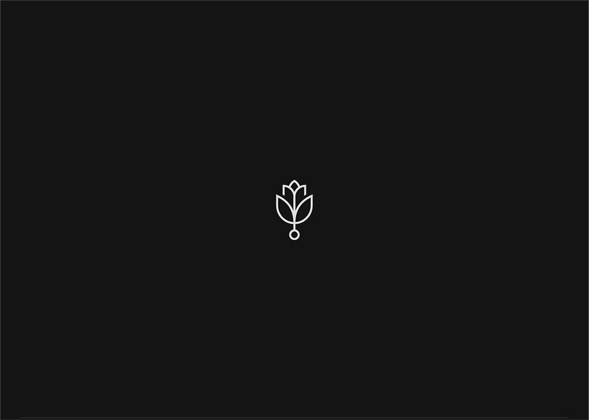 20個美學平衡的簡單logo設計示例靈感-花朵