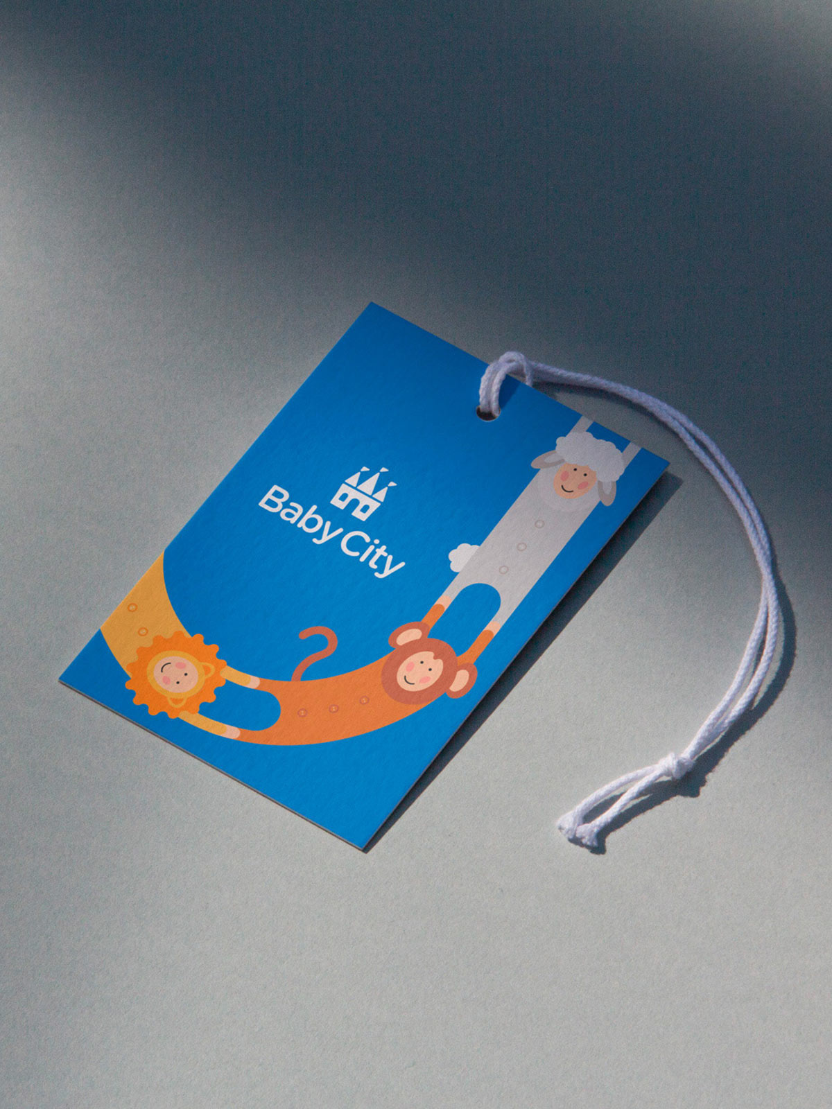 Baby City 嬰兒城嬰兒用品品牌vi設計，首尾相連的卡通人物視覺